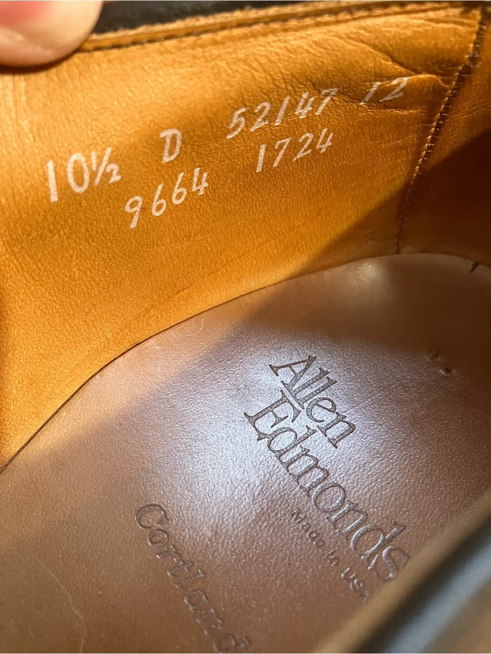 Allen Edmonds Brown Leather Cap-Toe Derbys